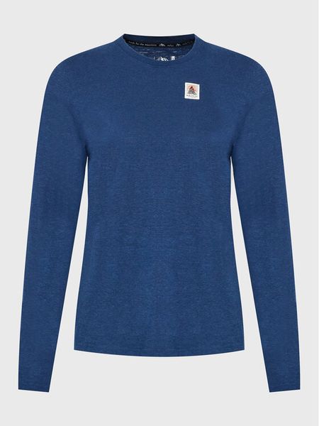 Maloja Bluzka Tavelam 34414-1-8581 Granatowy Modern Fit. Niebieskie bluzki Maloja, xs, bez wzorów, z bawełny, bez kołnierzyka, bez ramiączek. Za 219.99 zł.