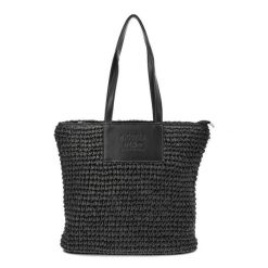 Czarna Torebka Big Star Modna Shopperka Damska. Czarne shopper bag BIG STAR, bez wzorów, klasyczne, bez dodatków. Za 134.99 zł.