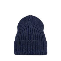 Czapka zimowa z wełny merino Norval. Niebieskie czapki zimowe Buff, bez wzorów, z wełny, sportowe. Za 219.99 zł.