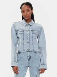 Gestuz Kurtka jeansowa 10908133 Błękitny Regular Fit. Niebieskie kurtki Gestuz, bez wzorów, z bawełny, bez kaptura. Za 509.99 zł.
