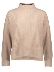 Timezone Sweter w kolorze beżowym rozmiar: L. Brązowe swetry Timezone, l, bez wzorów, z bawełny, bez ramiączek. Za 118.84 zł.