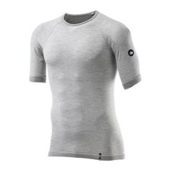 Koszulka Sixs TS1 Merinos. Szare bielizna termoaktywna damska SIXS, bez wzorów, z wełny, bez ramiączek. Za 351.00 zł.