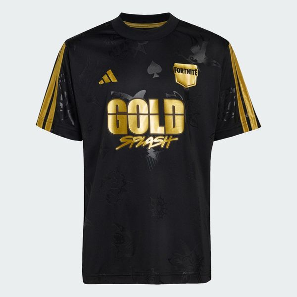 KOSZULKA ADIDAS x FORTNITE MIDAS. Czarne bluzy adidas, l, bez wzorów, z dzianiny, klasyczne, bez ramiączek, bez kaptura. Za 149.00 zł.