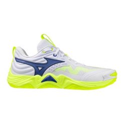 Buty halowe Mizuno Wave Momentum Elite. Białe buty do biegania Mizuno, bez wzorów, bez zapięcia, do biegania, mizuno wave. Za 549.99 zł.