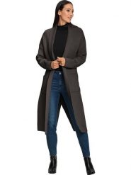 Heine Kardigan w kolorze brązowym rozmiar: 42. Brązowe swetry Heine, bez wzorów, bez ramiączek. Za 170.87 zł.