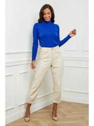 Soft Cashmere Golf w kolorze niebieskim rozmiar: 38/40. Niebieskie swetry Soft Cashmere, bez wzorów, z kaszmiru, klasyczne, bez ramiączek. Za 109.52 zł.