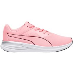 Buty biegowe Puma Transport W 377028 27 różowe. Czerwone buty do biegania bez wzorów, z gumy, bez zapięcia, do biegania. Za 338.63 zł.