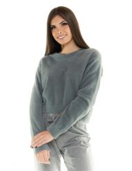 Krótki sweterek damski Leone Leisure. Szare swetry LEONE 1947 APPAREL, l, bez wzorów, z dzianiny, sportowe, bez ramiączek. Za 168.36 zł.