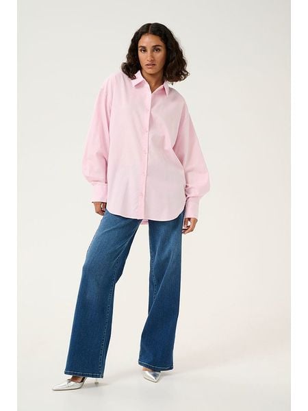 Kaffe Koszula "Selma" w kolorze jasnoróżowym rozmiar: 40. Różowe koszule Kaffe, bez wzorów, bez kołnierzyka, bez ramiączek. Za 120.95 zł.