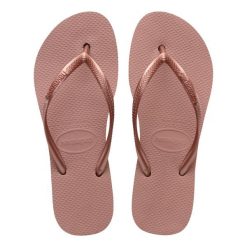 Japonki damskie Havaianas Slim Platform. Czerwone japonki Havaianas, bez wzorów, sportowe. Za 99.99 zł.