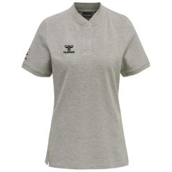 Damska koszulka polo Hummel Move Grid. Szare t-shirty sportowe Hummel, xl, bez wzorów, bez ramiączek. Za 163.00 zł.