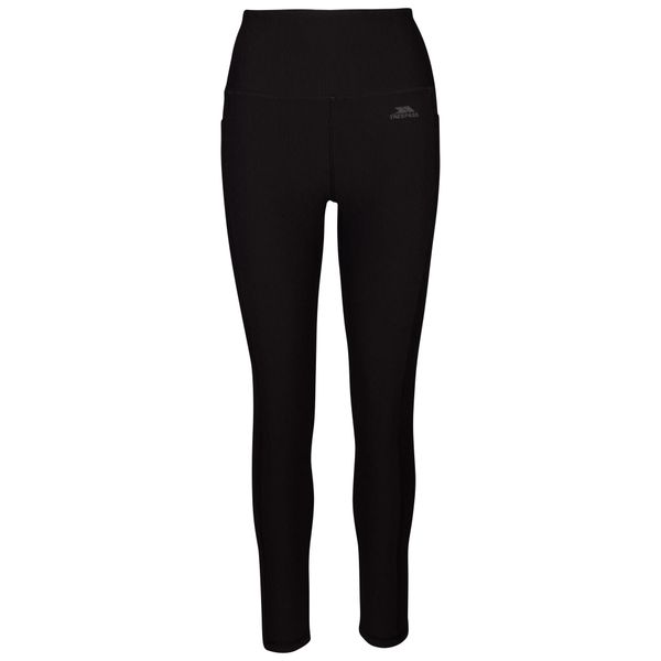 Damskie Legginsy Basca. Czarne legginsy Trespass, bez wzorów, z elastanu, wakacyjne, długie. Za 149.99 zł.