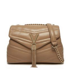 Torebka Valentino. Brązowe kopertówki Valentino, bez wzorów, wizytowe, bez dodatków. Za 299.99 zł.