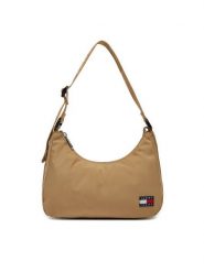 Tommy Jeans Torebka AW0AW16958 Khaki. Brązowe torebki klasyczne Tommy Jeans, bez wzorów, z jeansu, bez dodatków. Za 179.99 zł.