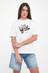 T-shirt damski z nadrukiem muszli Tristane JOOP!. T-shirty Joop!, l, bez wzorów, bez kołnierzyka, bez ramiączek. Za 399.00 zł.