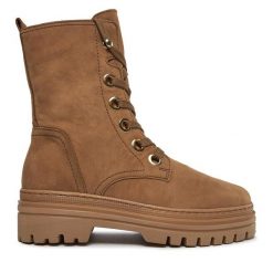 Botki Gabor. Brązowe botki Gabor, bez wzorów, bez obcasa, na płaskiej podeszwie, bez zapięcia. Za 419.99 zł.