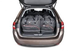 Torby Do Bagażnika Peugeot 308 Sw 2014-2021 5Szt Kjust. Czarne torby podróżne KJUST, bez wzorów, z kauczuku. Za 1,529.00 zł.