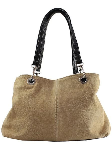 ORE10 Skórzana torebka w kolorze szarobrązowym - 32 x 20 x 14 cm rozmiar: onesize. Brązowe torebki klasyczne ORE10, bez wzorów, z materiału, bez dodatków. Za 109.45 zł.