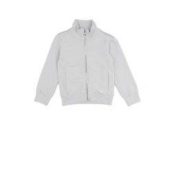 Bluza z pełny zamek błyskawiczny na co dzień. Szare bluzy LEONE 1947 APPAREL, bez wzorów, z bawełny, bez kaptura, na fitness i siłownię. W wyprzedaży za 108.70 zł.