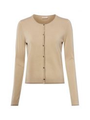 Liu Jo Collection Kardigan Kobiety brązowy, S. Brązowe swetry Liu Jo Collection, s, bez wzorów, prążkowane, eleganckie, bez ramiączek. Za 379.95 zł.