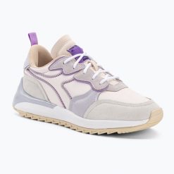 Buty damskie Diadora Jolly Logo. Białe buty treningowe Diadora, na lato, z aplikacjami, z gumy, bez zapięcia. Za 319.99 zł.