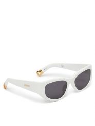 JACQUEMUS Okulary przeciwsłoneczne JAC5C2SUN Biały. Białe okulary przeciwsłoneczne JACQUEMUS, bez wzorów, z tworzywa sztucznego, plastikowe. Za 1,259.00 zł.