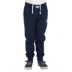 Bluza z bawełna z kieszenie na co dzień na siłownię. Niebieskie bluzy LEONE 1947 APPAREL, bez wzorów, z bawełny, sportowe. W wyprzedaży za 74.20 zł.