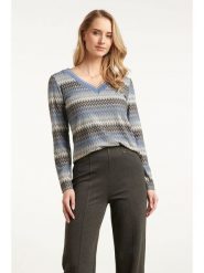 Smashed Lemon Bluzka w kolorze błękitno-szarym rozmiar: 3XL. Niebieskie bluzki Smashed Lemon, xl, bez wzorów, bez kołnierzyka, bez ramiączek. Za 104.99 zł.