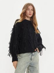 ViCOLO Sweter 33050S Czarny Regular Fit. Czarne swetry ViCOLO, s, bez wzorów, z syntetyku, bez ramiączek. Za 249.99 zł.