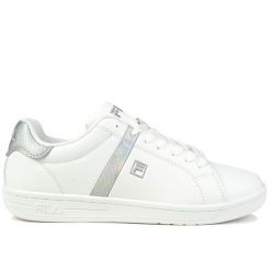 Buty damskie sportowe do chodzenia Fila CROSSCOURT 2 F WMN. Białe buty treningowe Fila, bez wzorów, z dresówki, bez zapięcia, trekkingowe. Za 148.00 zł.