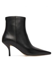MICHAEL Michael Kors Botki Selina 40F5SLME6L Czarny. Czarne botki MICHAEL Michael Kors, bez wzorów, ze skóry, bez obcasa, na szpilce, bez zapięcia. Za 699.99 zł.