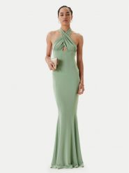 NORMA KAMALI Sukienka wieczorowa KK1253PLO68835 Zielony Slim Fit. Zielone sukienki Norma Kamali, m, bez wzorów, z syntetyku, wizytowe, bez kołnierzyka, bez ramiączek. Za 1,809.00 zł.