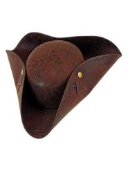 Carnival Party Kapelusz "Pirate tricorn hat" w kolorze brązowym rozmiar: onesize. Brązowe kapelusze Carnival Party, bez wzorów. Za 41.20 zł.