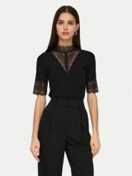 ONLY Bluzka Tilde 15335353 Czarny Slim Fit. Czarne bluzki ONLY, m, bez wzorów, z wiskozy, bez kołnierzyka, bez ramiączek. Za 79.99 zł.