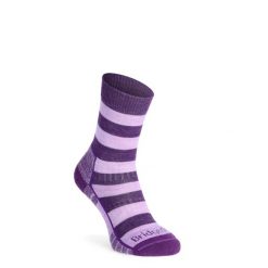 Skarpety turystyczne damskie Bridgedale Hike LW Merino Perf B Patrn. Fioletowe skarpetki Bridgedale, bez wzorów, z wełny. Za 92.99 zł.