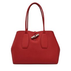 Torebka Longchamp. Czerwone torebki klasyczne Longchamp, bez wzorów, klasyczne, bez dodatków. Za 1,459.00 zł.
