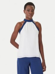 Artigli Bluzka ACTP004385 Biały Regular Fit. Białe bluzki Artigli, bez wzorów, z syntetyku, bez kołnierzyka, bez ramiączek. Za 299.99 zł.