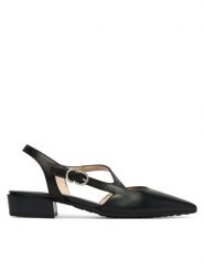 Hispanitas Czółenka HV264773 C002 Czarny. Czarne czółenka Hispanitas, bez wzorów, ze skóry, bez obcasa, bez zapięcia. Za 609.99 zł.