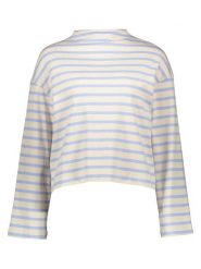 Vero Moda Sweter w kolorze kremowo-fioletowym rozmiar: L. Brązowe swetry Vero Moda, l, bez wzorów, z bawełny, bez ramiączek. Za 88.02 zł.