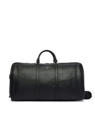 Guess Torba podróżna TMMISL P6435 Czarny. Czarne torby podróżne Guess, z aplikacjami, ze skóry. Za 824.99 zł.