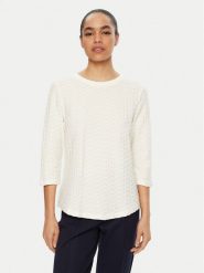 Olsen Bluzka 11104735 Biały Regular Fit. Białe bluzki Olsen, bez wzorów, z bawełny, bez kołnierzyka, bez ramiączek. Za 199.99 zł.