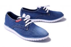 ARTIKER RELAKS 52C0204 jeans, półbuty damskie. Niebieskie półbuty wsuwane Artiker Relaks, bez wzorów, z jeansu, bez obcasa. Za 117.45 zł.