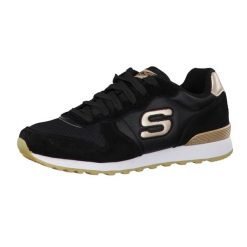 Buty do chodzenia damskie Skechers 111BLK. Czarne buty treningowe Skechers, na jesień, bez wzorów, z gumy, bez zapięcia, trekkingowe. Za 288.00 zł.