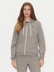 Polo Ralph Lauren Bluza 211943008004 Szary Regular Fit. Szare bluzy Polo Ralph Lauren, xs, bez wzorów, z bawełny, bez ramiączek, bez kaptura. Za 799.99 zł.