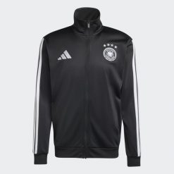 Kurtka dresowa piłkarska ADIDAS Niemcy. Kurtki adidas, s, bez wzorów, z dresówki, sportowe, bez kaptura. Za 339.99 zł.
