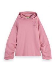 Scotch & Soda Bluza w kolorze jasnoróżowym rozmiar: S. Różowe bluzy Scotch & Soda, s, bez wzorów, z bawełny, bez ramiączek, z kapturem. Za 202.03 zł.
