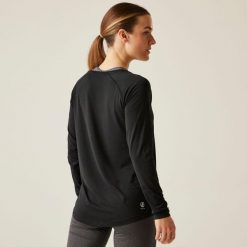 Koszulka sportowa z długim rękawem damska Discern. Brązowe t-shirty sportowe Dare 2b, xs, bez wzorów, bez ramiączek, trekkingowe. W wyprzedaży za 79.99 zł.