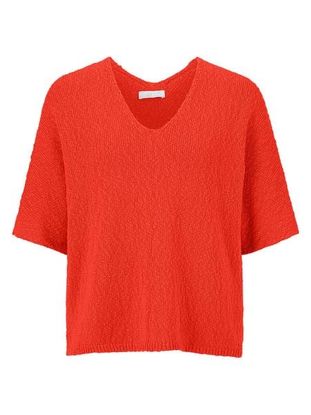 Rich & Royal Sweter w kolorze czerwonym rozmiar: M. Czerwone swetry Rich & Royal, m, bez wzorów, bez ramiączek. Za 210.32 zł.
