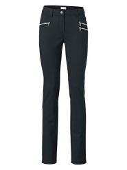 Heine Spodnie w kolorze czarnym rozmiar: 24. Czarne spodnie materiałowe Heine, bez wzorów, z materiału. Za 217.99 zł.