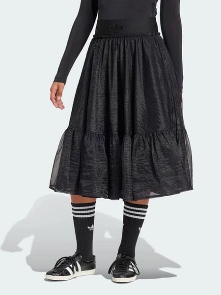 Adidas Spódnica w kolorze czarnym rozmiar: XS. Czarne spódnice adidas, xs, bez wzorów, midi, rozkloszowane. Za 204.95 zł.